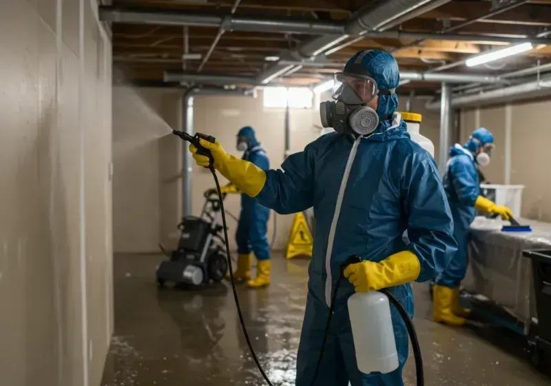 Basement Sanitization and Antimicrobial Treatment process in Spencer, OK